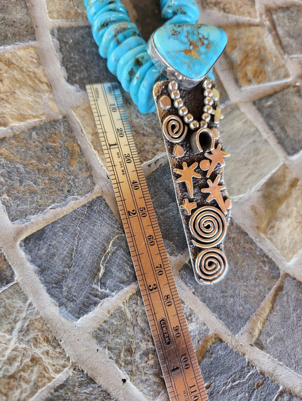 Sterling Silver Navajo Alex Sanchez Statement Necklace - Picture 16 of 17